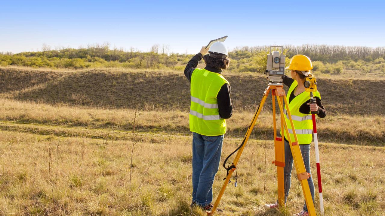 Land surveyors