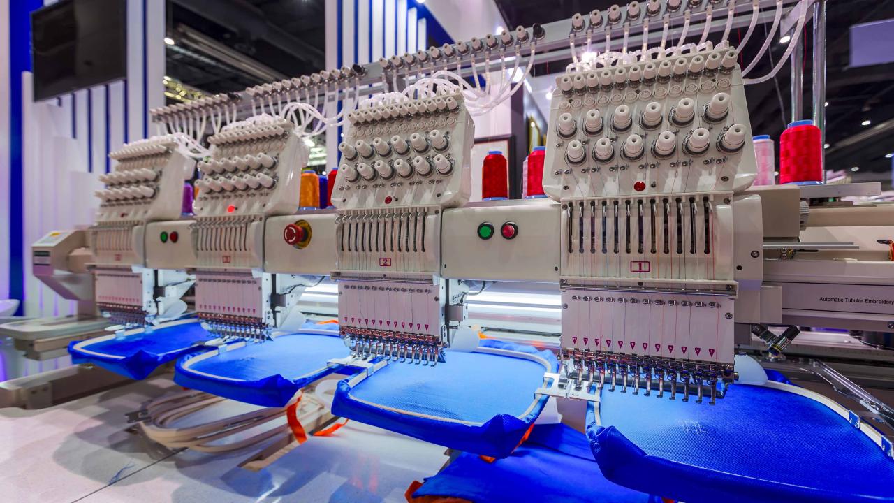 Industrial sewing machine operators