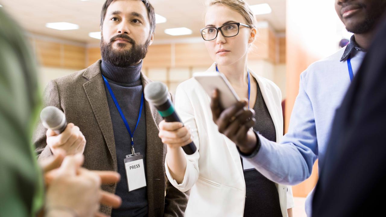 Essay on news reporter picture