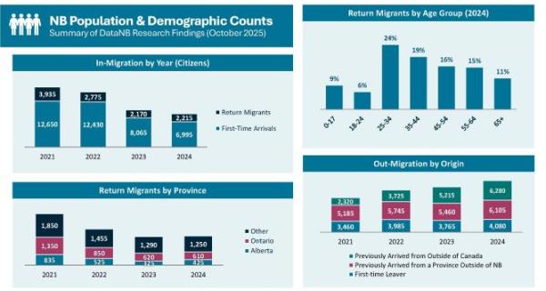New Brunswick Population and Demographic Counts: 2021-2024
